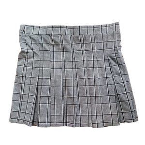 Joe Benbasset Skirt Women's Size XL Gray Plaid Mini Summer